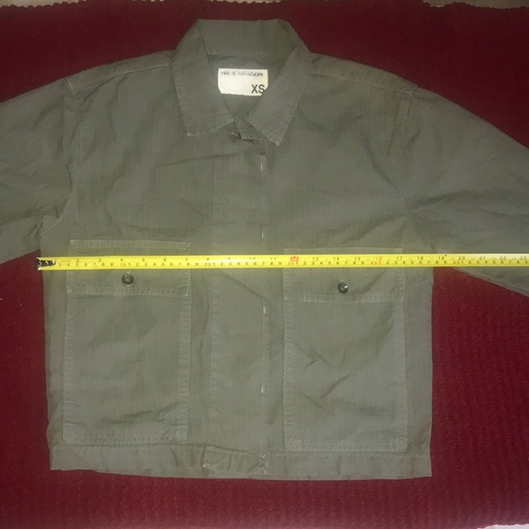 Rag and bone army green 3/4 button shirt/jacket women size XS BIN D - Picture 1 of 14